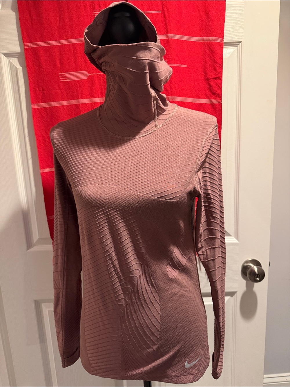 Nike Dri-FIT Running Top in Dusty Mauve
